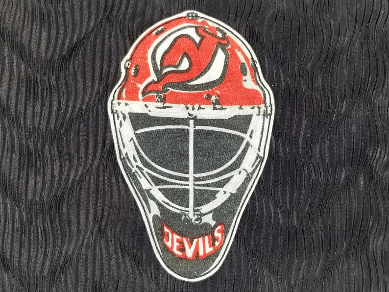 Vintage New Jersey Devils Iron On Patch Patches Applique 90s Etsy