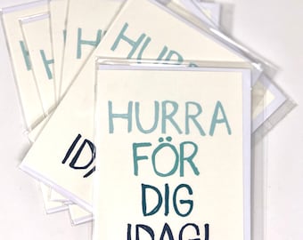 Card Art Lettering Hurrah KK-0004 German Text Stamp Clear Stamps Scrapbooking Sayings for Congratulations
