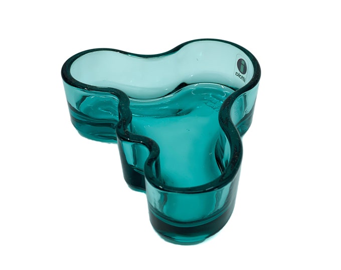 Featured listing image: Aalto iittala Savoy dish| Finnish design | Sea Blue | turquoise aqua | small bowl