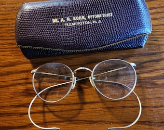 Antique 1920 -30s SHURON 1/10 12K GF Rimless Octagon RX Antique 1920 -30s SHURON 1/10 12K GF Rimless Octagon RX