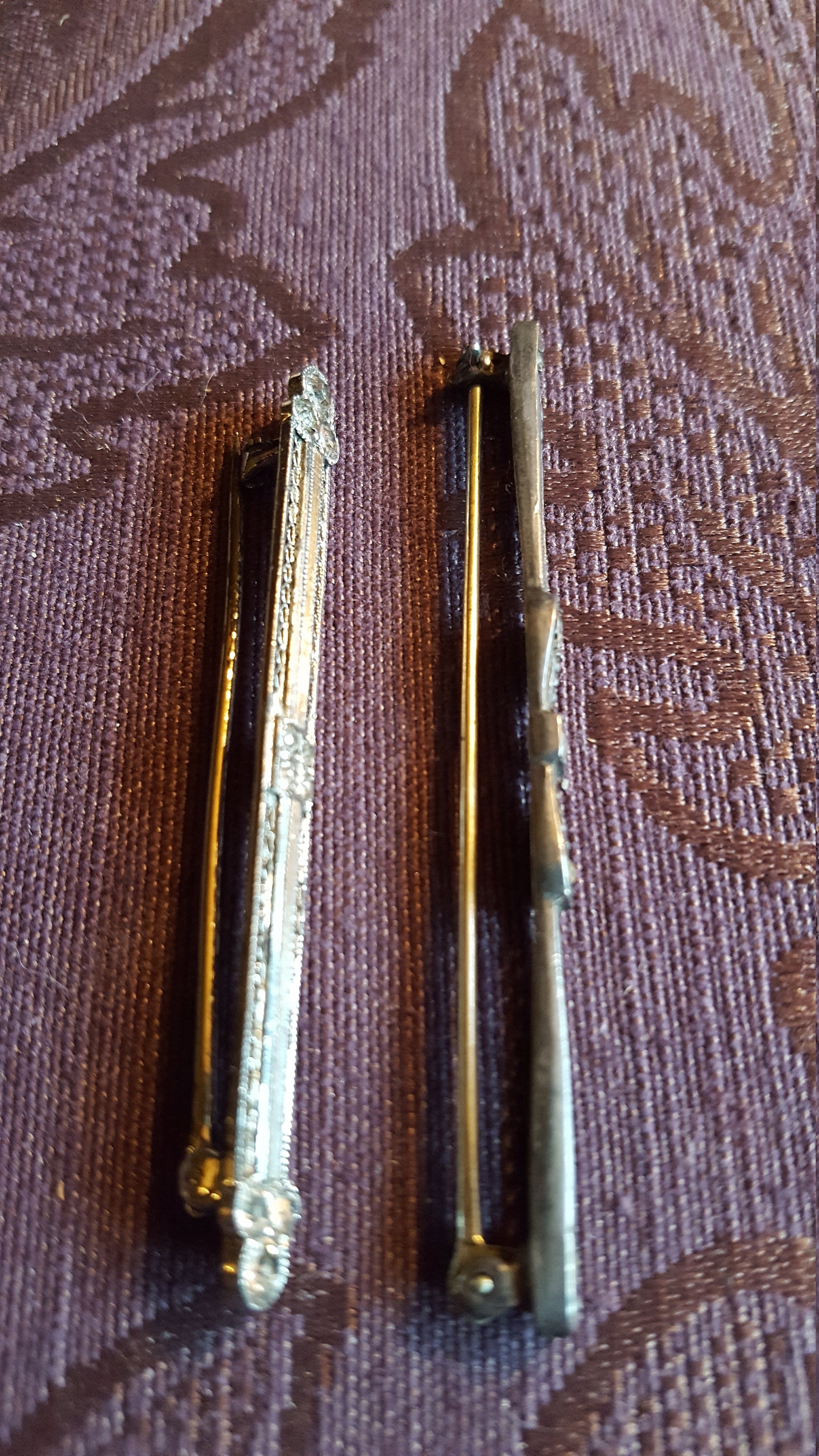 Pince à Cravate Vintage En Argent Sterling - Années 1950-1960 - Très Bon état