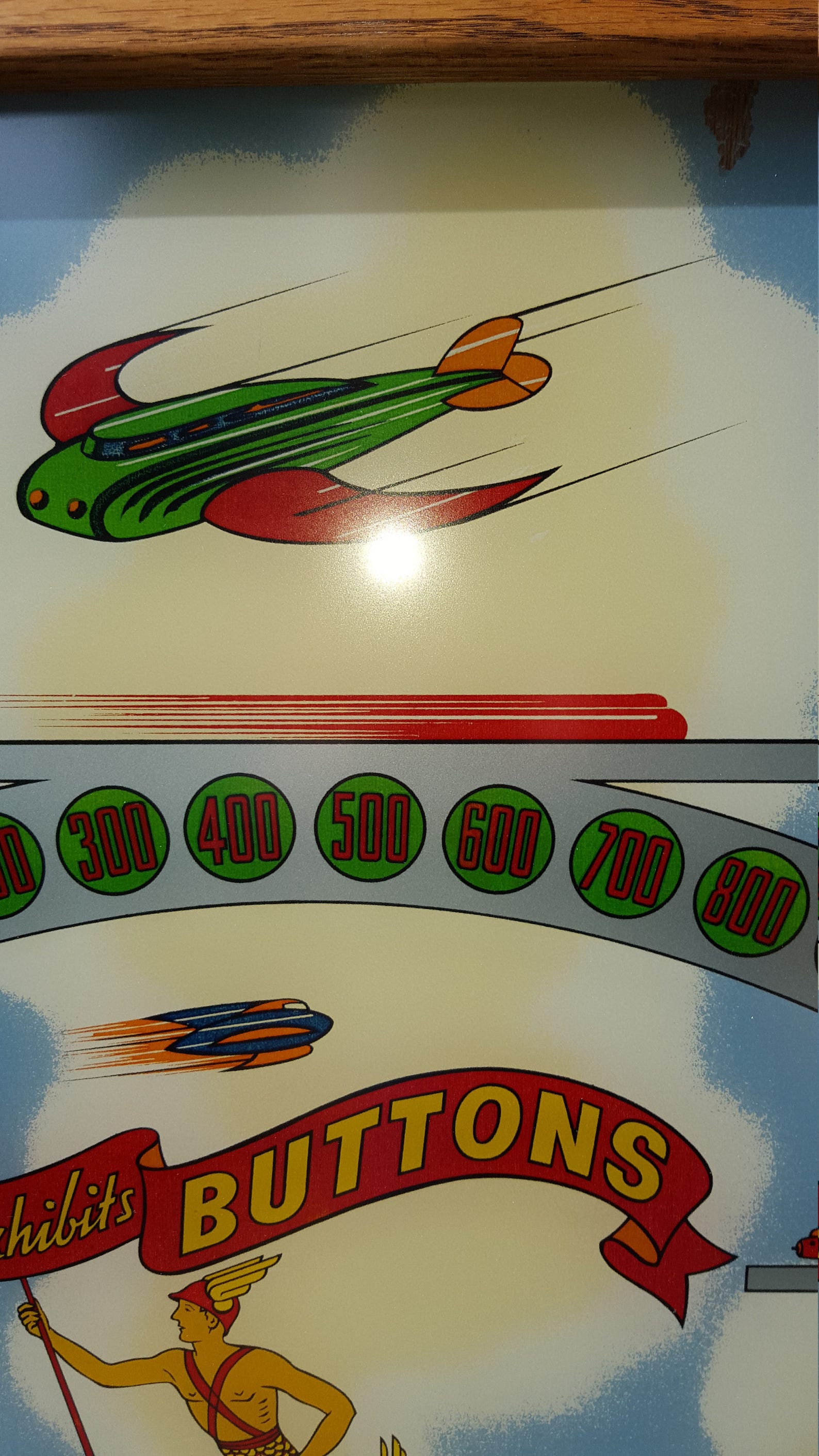 Framed Pinball Glass Deco Period PRICE INCLUDES SHIPPING Etsy