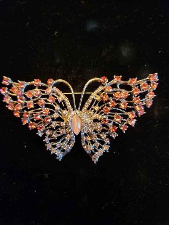 Pink Rhinestone Butterfly - PRICE INCLUDES SHIPPI… - image 2