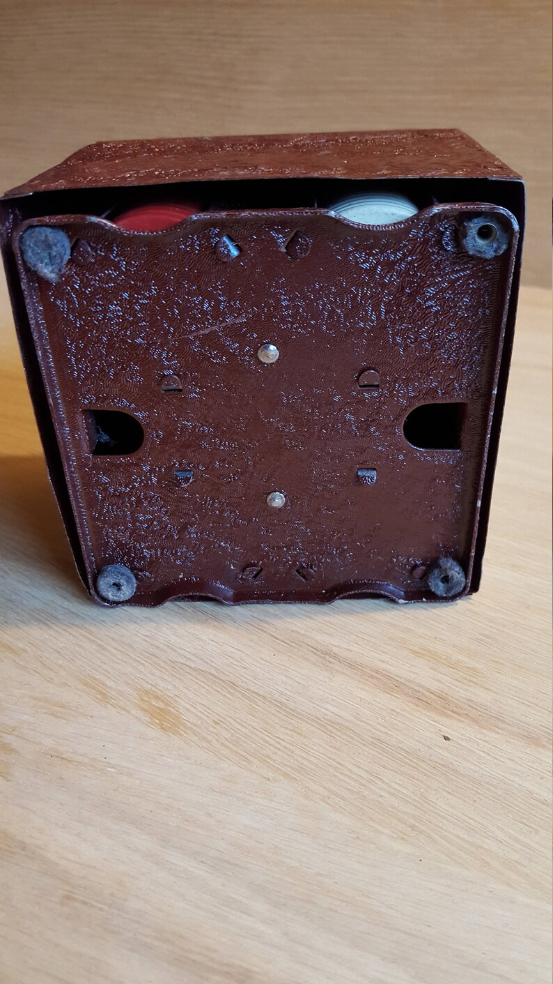 Metal Poker Chip Holder With 100 Old Chips PRICE INCLUDES Etsy