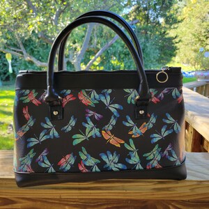 Handbag/purse dragonfly print