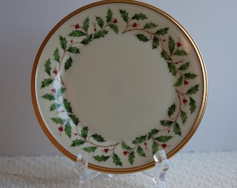 Lenox Christmas Bone China Salad Plate  - New, Unused