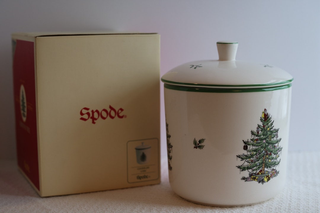 Spode Christmas cookie Jar New in Box Etsy