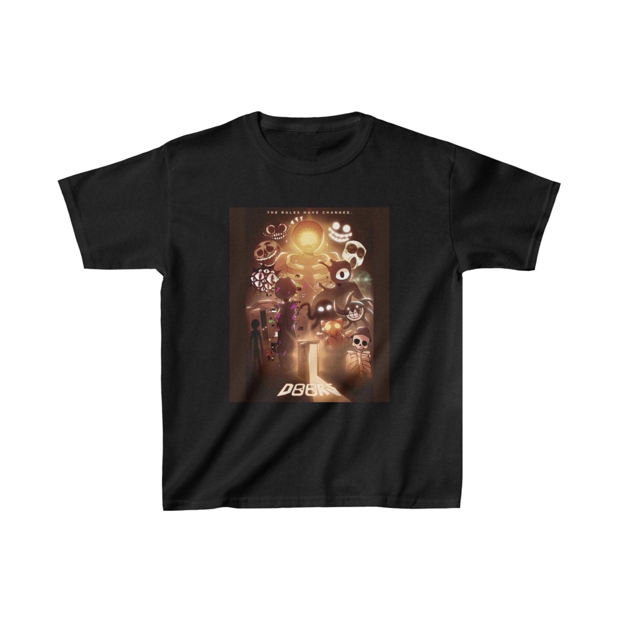 Selfie with figure, roblox doors  Essential T-Shirt by doorzz