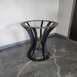Reverse Twisted Tulip Style Metal Pedestal base - Any Size/Color!