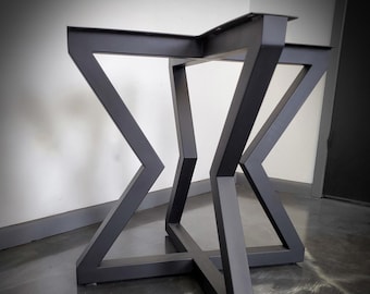 Hourglass Style Metal Table Base - Any Size/Color!