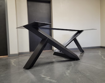 Abstract Style Metal Table Base - Any Size/Color