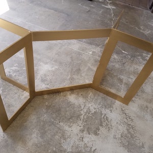 Flat Bar Style Metal Table Base