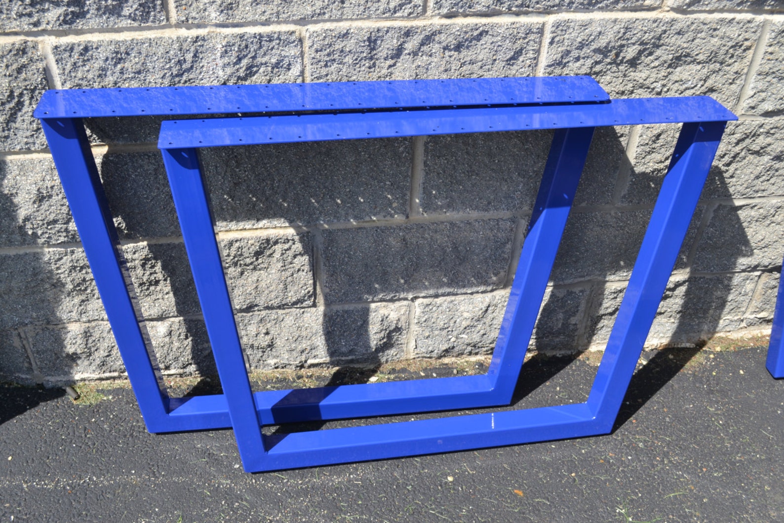 Steel Table Legs Metal Tapered Style Powder Coated Etsy