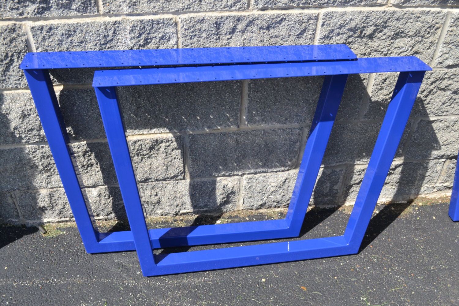 Steel Table Legs Metal Tapered Style Powder Coated Etsy