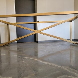 X-Frame Metal Table Base - Any Size/Color