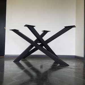 Metal Table Base Criss Cross Style - Any Size/Color