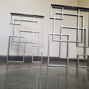 Interlocking Squares Style Metal Table Legs