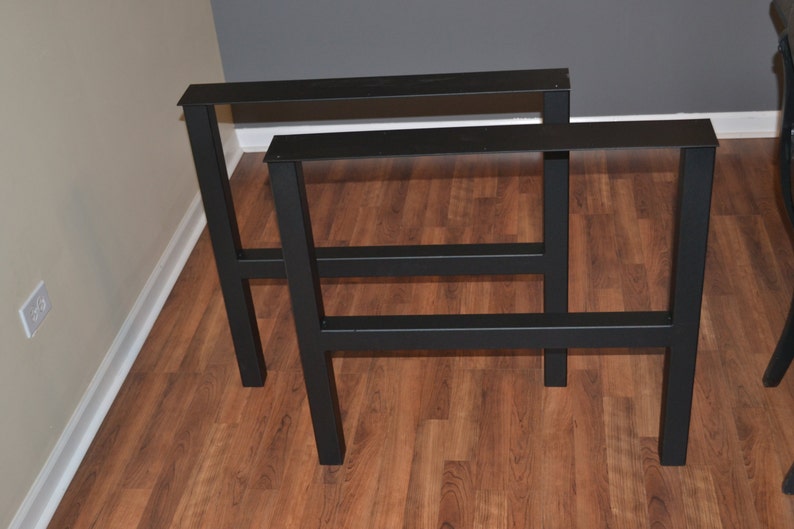 Steel Table Legs Metal HFrame Style Powder Coated Etsy
