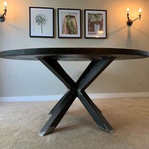 IN STOCK - Cross-X Style Counter Height Metal Table Base 42&quot; W x 42&quot; L x 34&quot; H