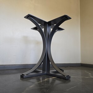 Curved Arch Style Metal Table Base - Made-to-order
