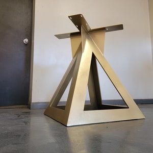 Pyramid Style Metal Table Base - Any Size/Color!