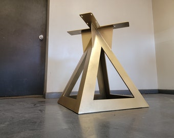 Pyramid Style Metal Table Base - Any Size/Color!