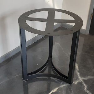 Rolled Triangular Metal Trestle/Pedestal Base - Any Size/Color!
