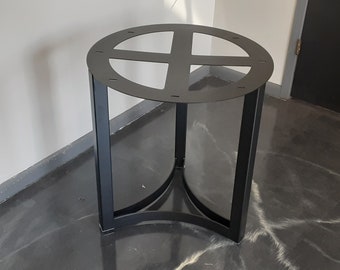 Rolled Triangular Metal Trestle/Pedestal Base - Any Size/Color!