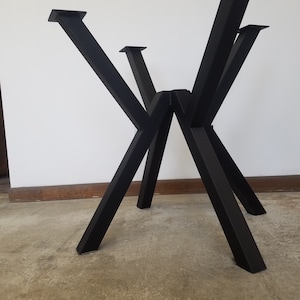 Steel W-Style Table Trestle/Pedestal Base - Any Size/Color!