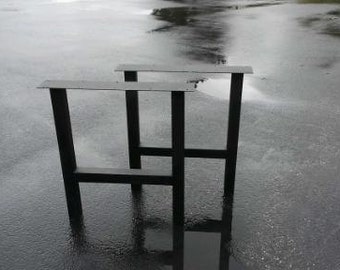 Steel Metal Table Legs, H-Frame Style - Any Size and Color!