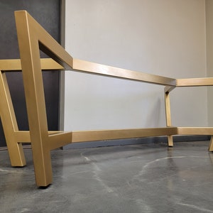 Metal Table Base, Chevron Style - Any Size/Color!