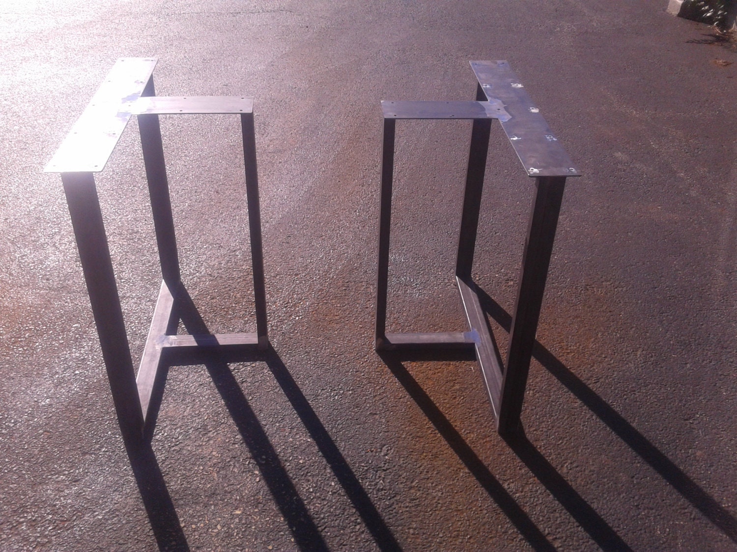 Industrial Steel T Box Style Metal Table Desk Legs Any Size Color