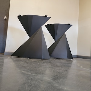 Origami Style Metal Table Legs - Any Size/Color