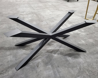 Spider Style Metal Table Base for Dining Tables, Conference Tables, and More