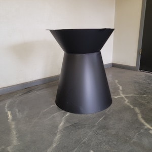 Rolled Tulip Style Metal Table Base - Any size and color!