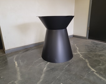 Rolled Tulip Style Metal Table Base - Any size and color!