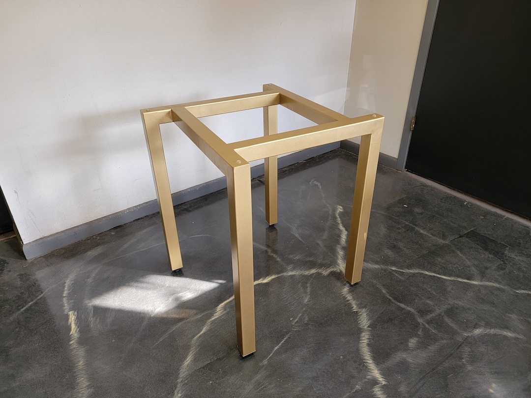 Metal Table Base, Offset Square Style - Any Size/color! - Etsy