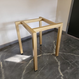 Metal Table Base, Offset Square Style - Any Size/Color!