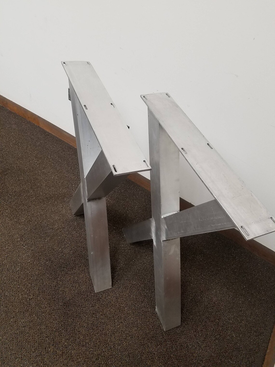 Metal Aluminum Table Legs Xframe Style Any Size Etsy