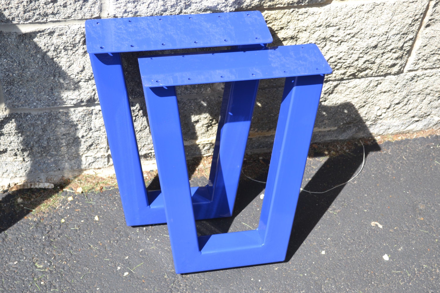 Steel Table Legs Metal Tapered Style Powder Coated Etsy