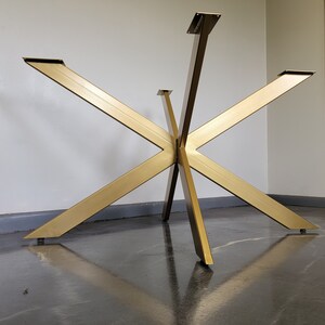 Rectangular Cross-X Metal Table Base/Frame - Any Size/Color!