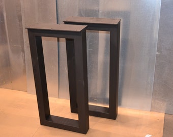 Steel Desk Legs, Rectangular Metal Style - Any Size/Color!