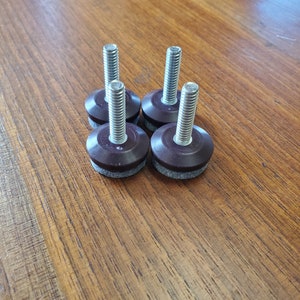 1/4 - 20 Adjustable Leveling Feet/Leveler - Pack of 4, 8, 12, or 16
