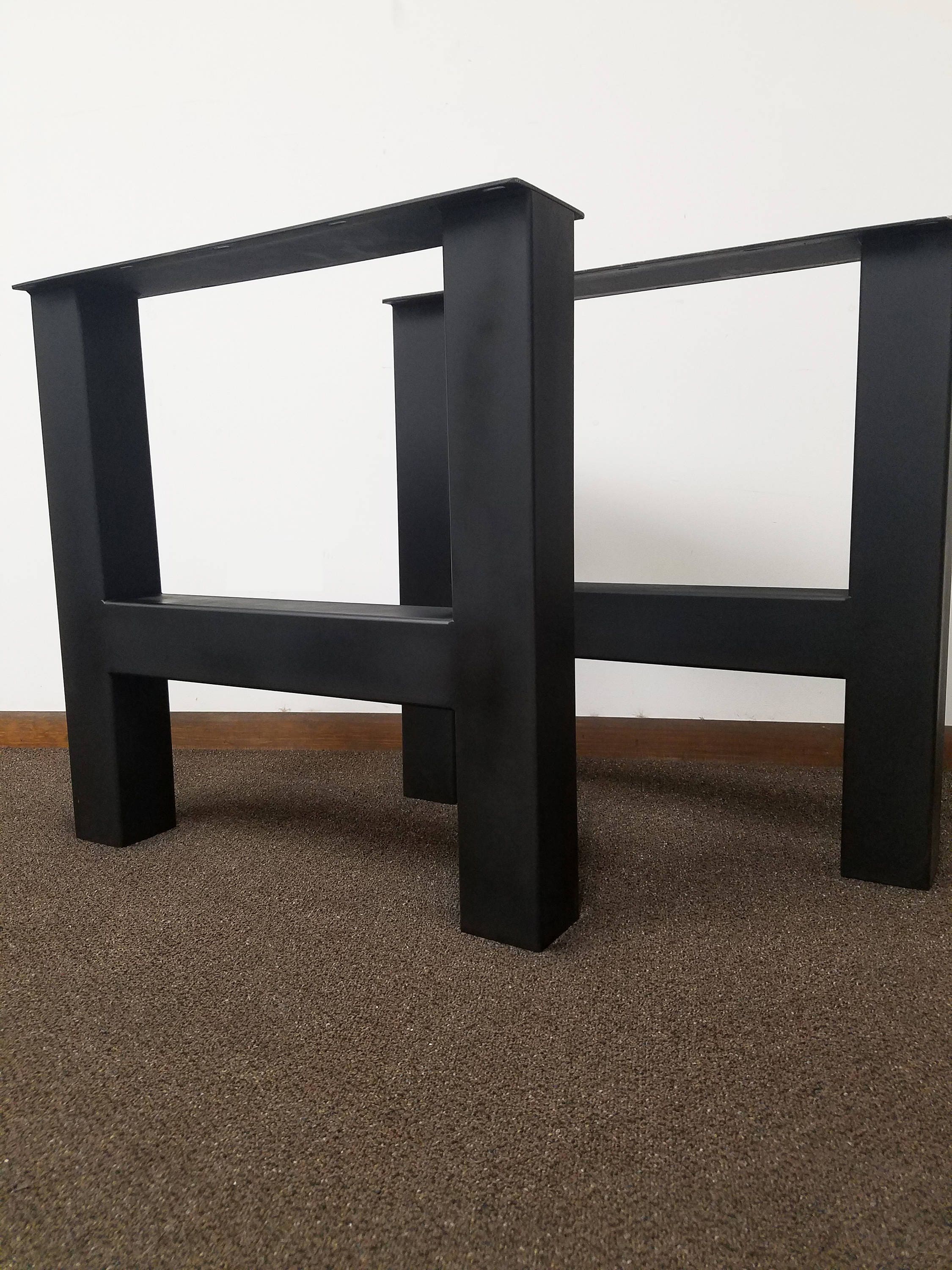 XL Industrial H-Frame Metal Table Legs - Any Size & Color!