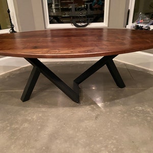 IN STOCK - Abstract Style Metal Table Base 30&quot; W x 92&quot; L x 28&quot; H