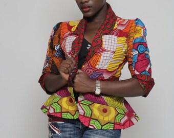 african print blazers