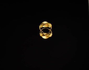 Pendiente Fulani tamaño expequeño (tono dorado 2 pulgadas)