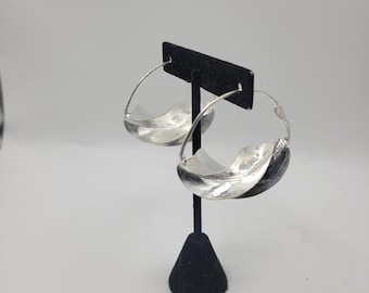 Medium Size Fulani Earring (Silver Tone 2inches)