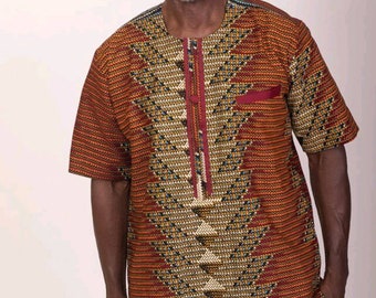 African Print Men shirt