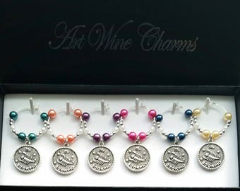 6 Scorpio, Wine Charms, Astrology, Astronomer, Thank You, Gift, Constellations, Themed Party, Party Favors,Zodiac Signs,Scorpion,Decorations